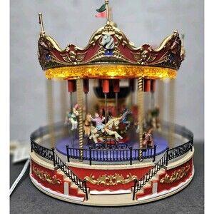 Coventry Cove Equestrian Carousel by Lemax #44807, Lights & Sounds, Non-Rotating